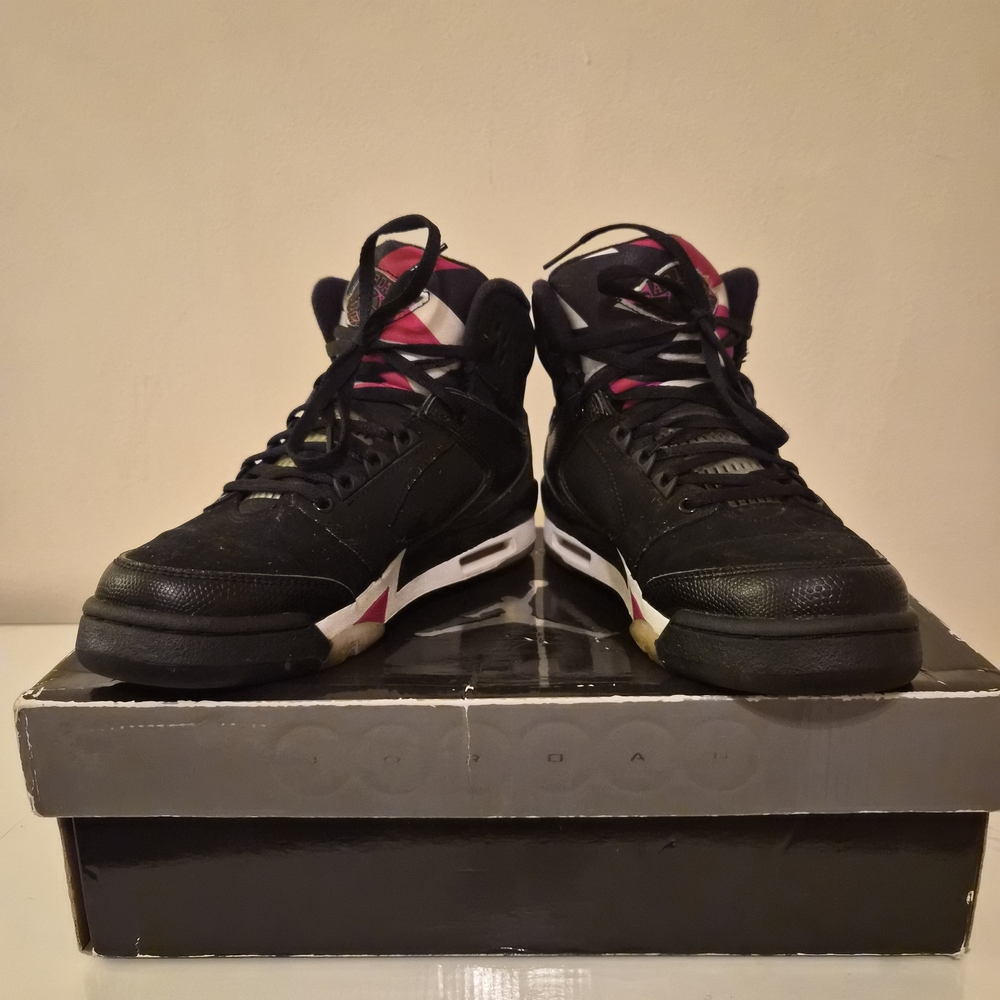 Jordan Black and Red Sneakers